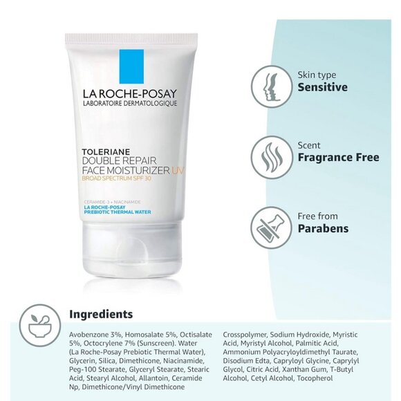 11 La Roche-posay Toleriane Double Repair Moisturizer UV SPF 30 exp 11-2025 NEW - Picture 7 of 8